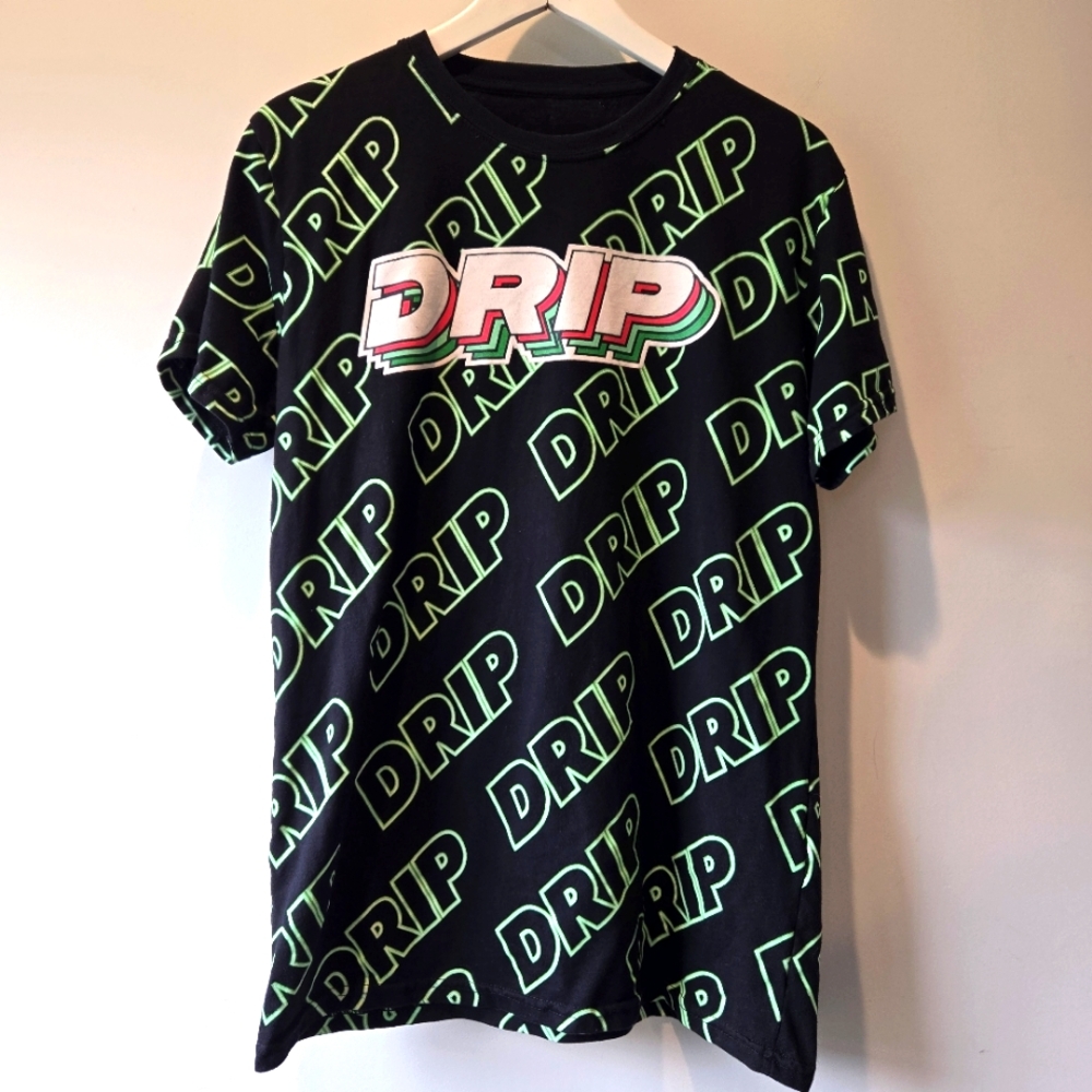 Launder Men's DRIP Y2K Graphic T Shirt Meduim